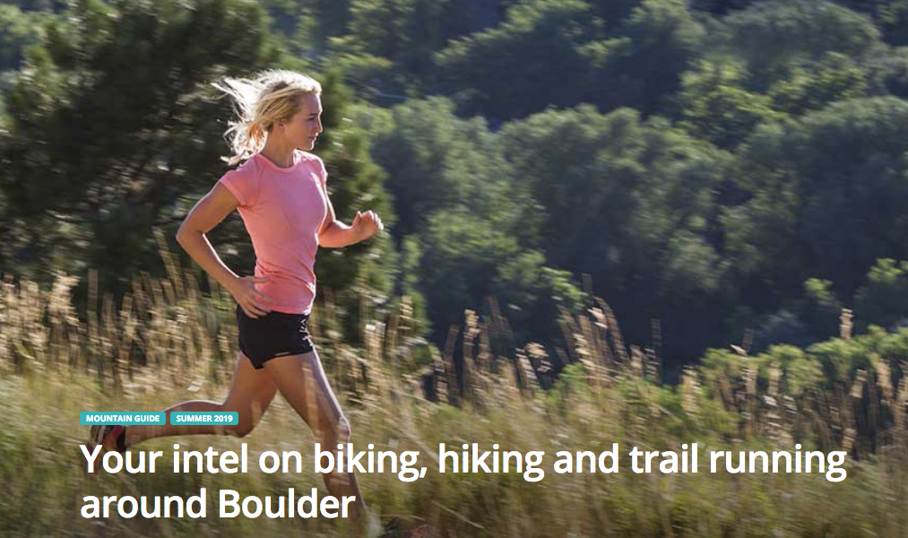 Trail running in Boulder, Colorado